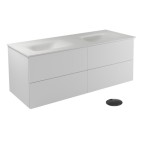 Vonios spintelė su praustuvu Besco Akya Classic, balta