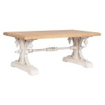 Centrinis stalas Home ESPRIT Balta Natūralus Eglės mediena Medžio MDF 110 x 65 x 46 cm