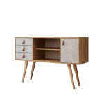Prekė su pažeista pakuote. Komoda Kalune Design İndira, pilka/ruda