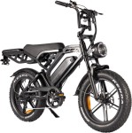 Elektrinis dviratis Sponge Scrambler Fat bike, juodas