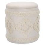 Apvali taburetė su dėže, Ø 35 cm