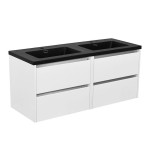 Vonios spintelė KAMĖ City 120-2 su dvigubu praustuvu Lima Noir