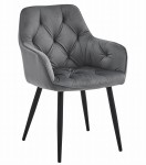 Valgomojo kėdė Jork, 56x62x83,5 cm, pilka