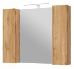 Spintelė su veidrodžiu Bronx MC-100, ruda