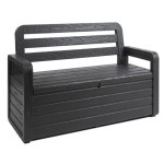 Sodo suolas ir dėžė - ONLINEDISCOUNT24 - Pavasaris - 263 litrai - Juoda - Antracitas - Derva