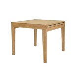 Valgomojo stalas Home4You Bowen, 90x90x76 cm, rudas