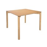 Valgomojo stalas Home4You Gardenia, 90x90x75 cm, ruda