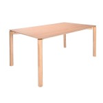 Valgomojo stalas Home4You Gardenia, 150x90x75 cm, ruda