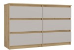 Komoda TopEShop Malwa M6/120, ruda