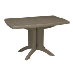 VEGA - GROSFILLEX sulankstoma dviaukštė sodų stalas iš dervos - 118 x 77 cm Miško žalia