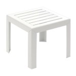 Žemas stalas - GROSFILLEX - Miami - Balta - 40x40 - Derva