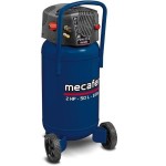 Vertikalus kompresorius - MECAFER - 425790 - 50 L - Mėlynas koaksialinis - Be alyvos