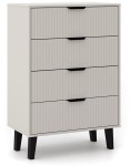 Komoda TopEShop Scandi 4S, balta