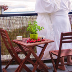 Lauko stalas Rouen, rudas