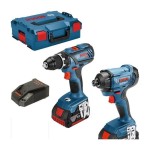 Bosch rinkinys Gręžtuvas - suktukas GSR 18V-28 + smūginis suktukas GDR 18V-160 + 2 akumuliatoriai 4.0Ah - L 06019G5107