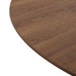 Valgomojo stalas - Versa - 73 x 120 x 120 cm - MDF mediena, metalas - Rudas