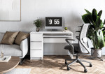 CINO baltas rašomasis stalas su stalčiais, 120 x 50 cm – Halmar