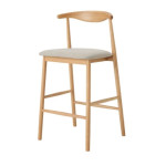 Baro kėdė Aatrium Bradine, pilka/ąžuolas