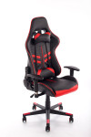 Žaidimų kėdė 9206, juoda/raudona