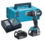 Akumuliatorinis smūginis suktuvas - gręžtuvas Makita DHP484RFJ, 18V