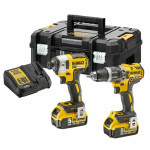 Įrankių rinkinys DeWalt DCK266P2T-QW (DCD796 + DCF887) 18 V 2x5,0 Ah akum.