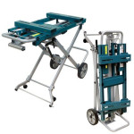 Nešiojamas stalas su pratęsimais visiems kombinuotiems diskiniams pjūklams Makita WST05 DEAWST05