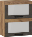 Viršutinė spintelė Meblocross Rodos ROD-17 W60-PZ, granada ruda/pilka