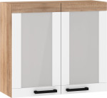 Viršutinė spintelė Meblocross Rodos ROD-19 W80-PN, sonoma šviesi/balta