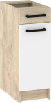 Virtuvinė spintelė Meblocross Korfu KOR-01-S30-1SZ, ąžuolo/balta