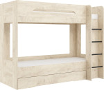 Dviaukštė lova Meblocross Blanc P, 200x80 cm, ąžuolo spalvos