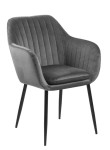 Kėdė Emilia, pilka/juoda