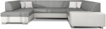 Minkštas kampas NORE Havana, šviesiai pilkas/baltas
