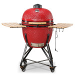 Keraminė kepsninė KAMADO BONO Grande 59 cm, raudona