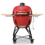 Keraminė kepsninė Kamado Bono Limited, 64 cm, raudona