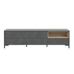 TV spintelė Forte Galactique, pilka/ąžuolo spalvos