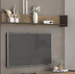 Pakabinama lentyna Forte Flash, ruda/pilka