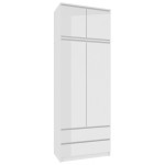 Spinta NORE S90 su antrasolėmis, balta blizgi