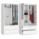 Spinta Nore S90 su veidrodžiu, balta