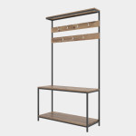 Kabykla Kalune Design Girne, juoda/ruda