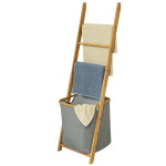 Vonios rankšluosčių stovas SoBuy FRG263-N, rudas/pilkas