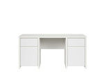 Rašomasis stalas BRW Kaspian 2D2S/160, baltas/baltas matinis