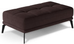 Pufas NORE Torrense, aksomas, tamsiai rudas