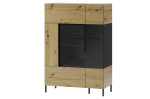 Vitrina Szynaka Meble Lucas 15, ruda/juoda