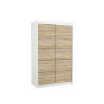 Spinta ADRK Furniture Benisso, balta/ąžuolo spalvos