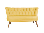 Minkštasuolis Artie Richland Loveseat, geltonas