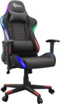 Žaidimų kėdė White shark Thunderbolt RGB, juoda