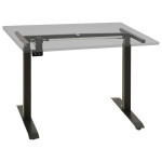 Rašomojo stalo rėmas, 120-180x60-80x71-113 cm, juodas