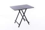 Sulankstomas valgomojo stalas Gua, rudas/juodas