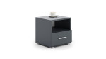 Naktinė spintelė ADRK Furniture Emi 09, pilka