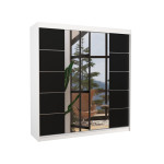 Spinta ADRK Furniture Dalmatia, balta/juoda